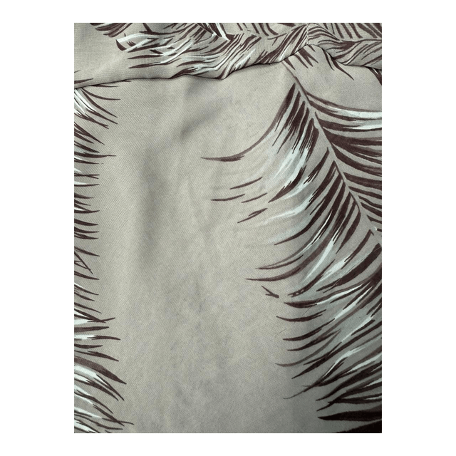 y2k khaki green tropical leaf cami + halterneck design 