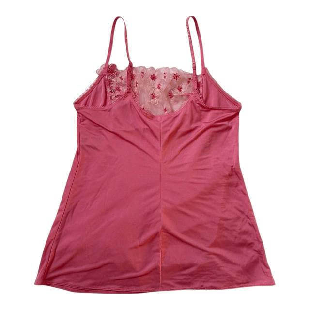 Japanese brand coquette pink clover embroidered cami 