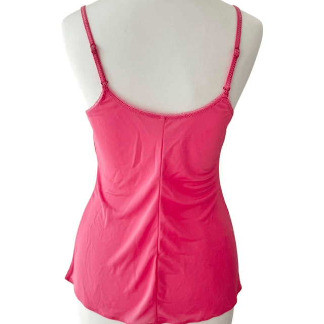Japanese brand coquette pink clover embroidered cami 
