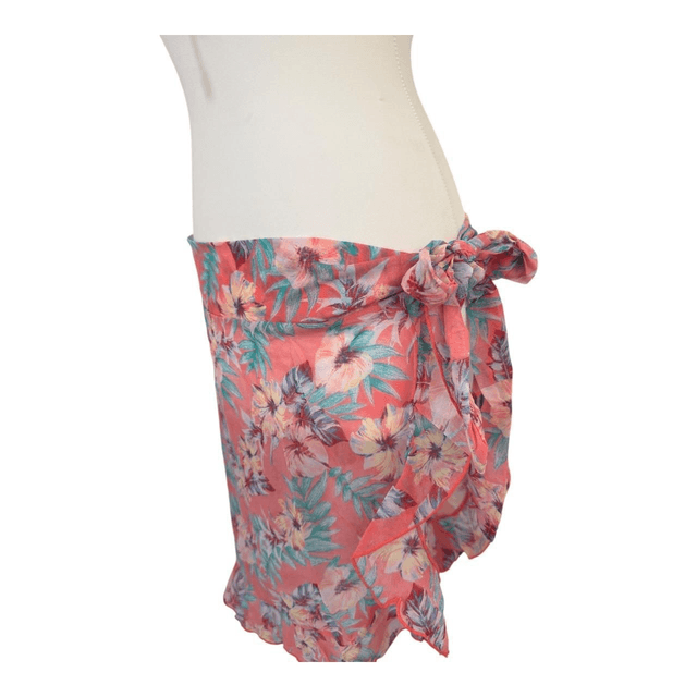 BNWT pink multicolour floral japanese 3 piece bikini set 