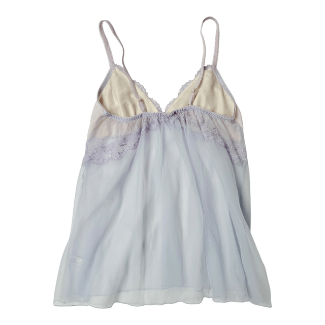 Japanese brand coquette pastel purple embroidered and embellished cups cami  