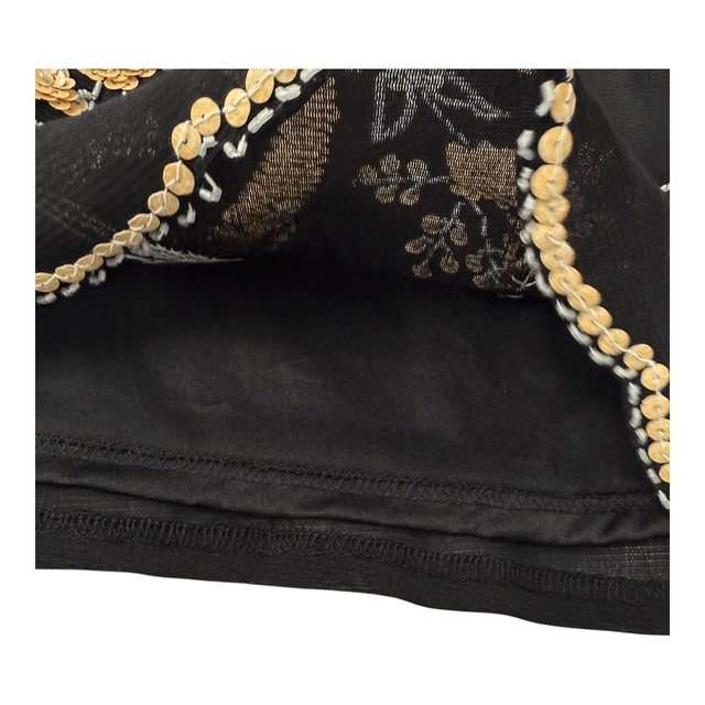 y2k black mesh beaded cami 