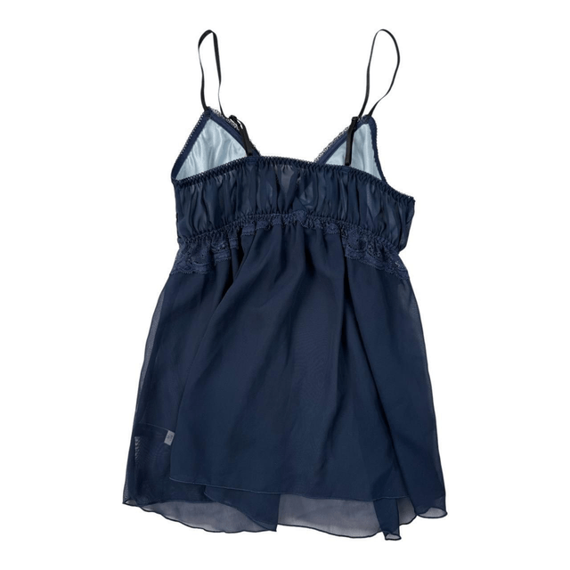 Japanese brand coquette navy blue glittery velvet cups 