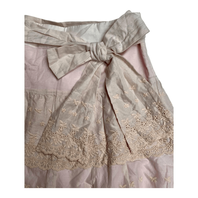 Coquette Japanese Brand Pink And Dusky Pink/beige Mini/midi Skirt 