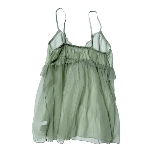 Fairy  green embroidered cups cami 
