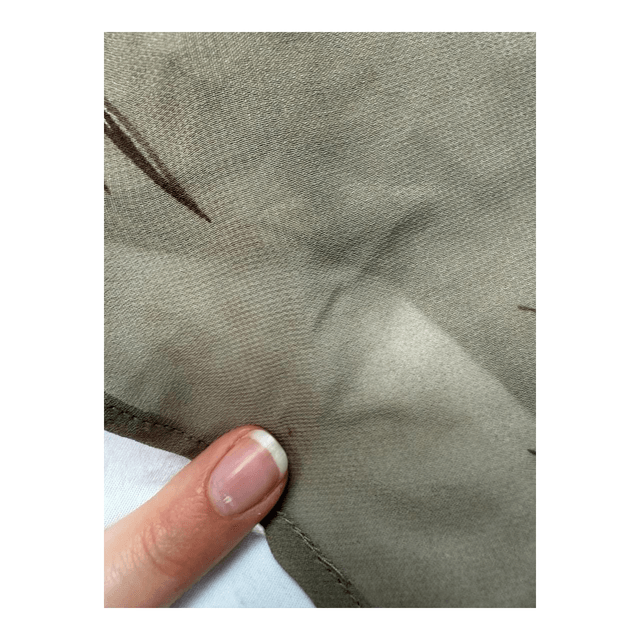 y2k khaki green tropical leaf cami + halterneck design 
