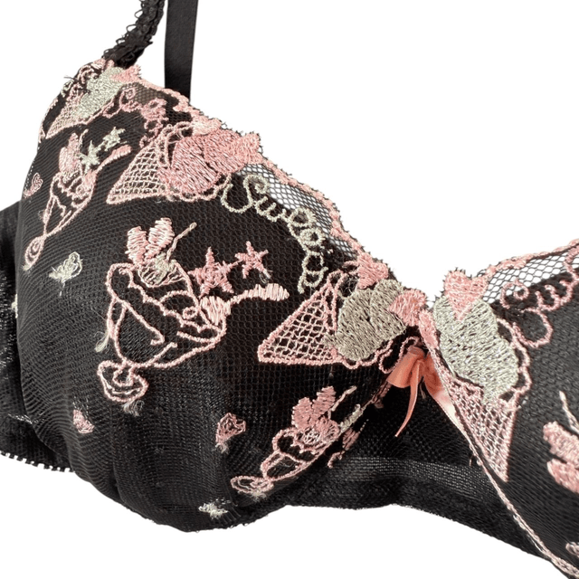 Pink and black Dessert Japanese Bra 