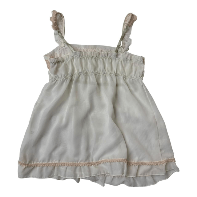 White babydoll coquette cami 