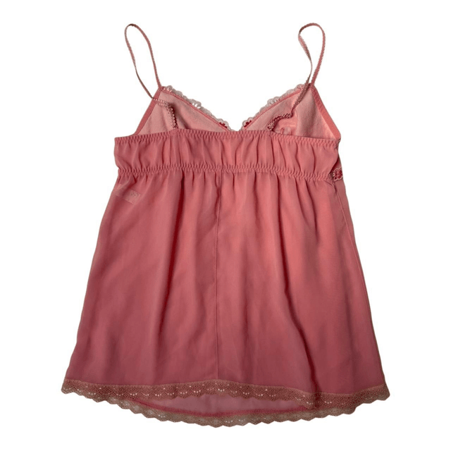 Japanese brand coquette pink floral embroidered cups cami 