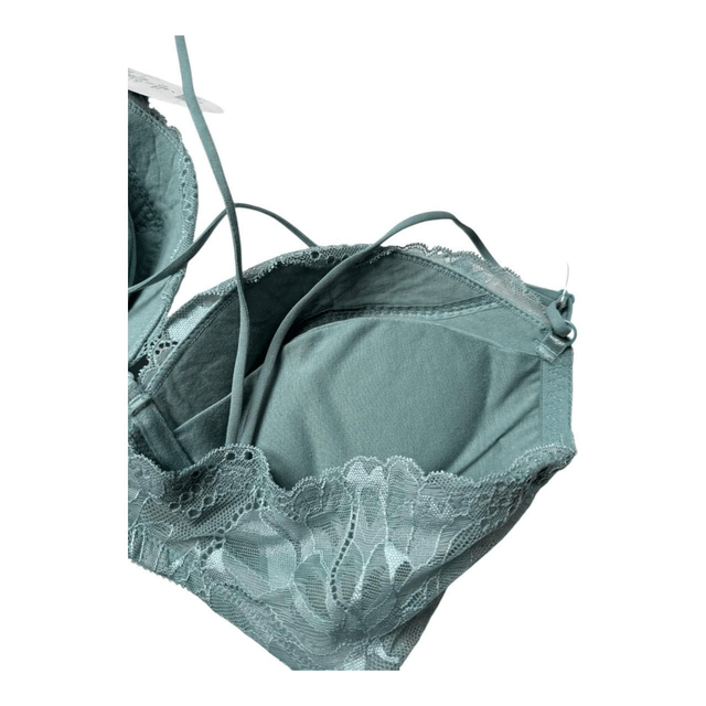 Seafoam Green Lace Japanese Bra + Underwear Set UK 36D 