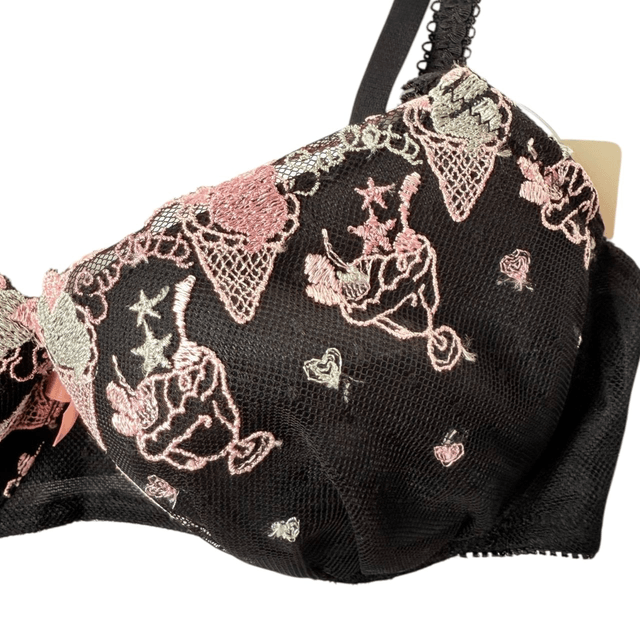 Pink and black Dessert Japanese Bra 