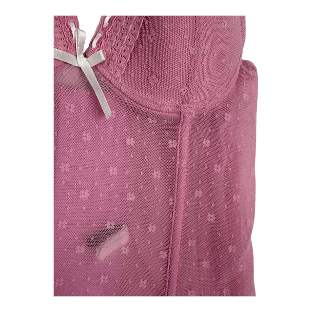 Y2K Italian brand pink mesh corset S