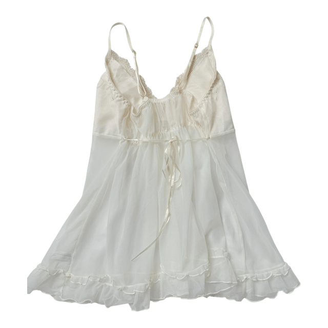 Japanese brand coquette white embroidered cups cami 