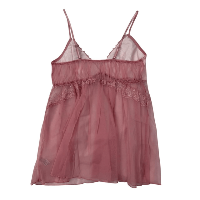 Pink Princess Embroidered Cups cami small-medium 