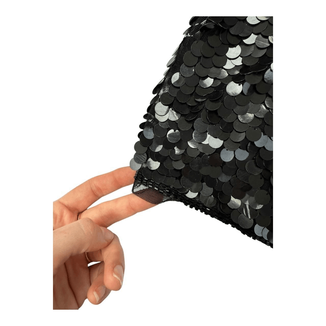 y2k motivi black sequin backless cami top 