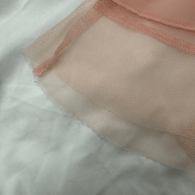 Japanese brand coquette pink silk floral embroidered cami 